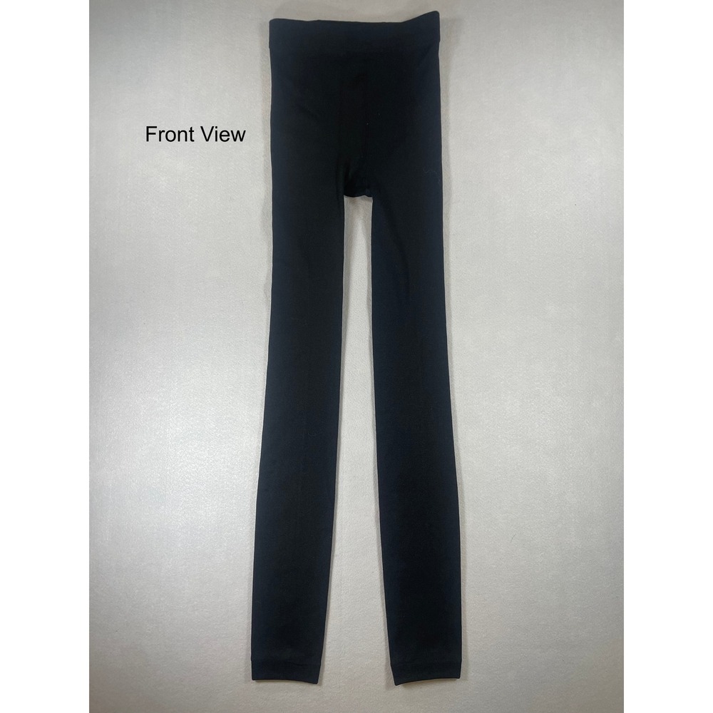 Black Fleece Lined Leggings Women S/M High Waisted Thermal Winter Yoga Pants